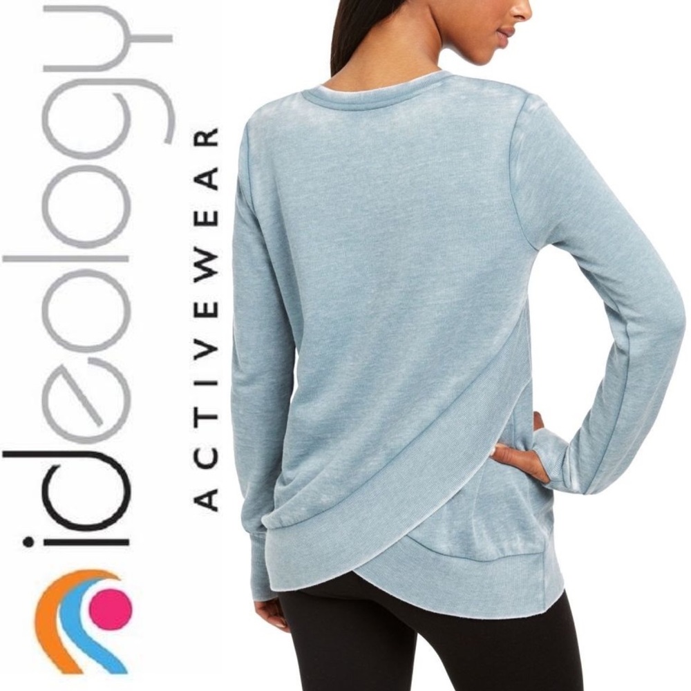 Ideology Split Crossover-Back Sweater Top